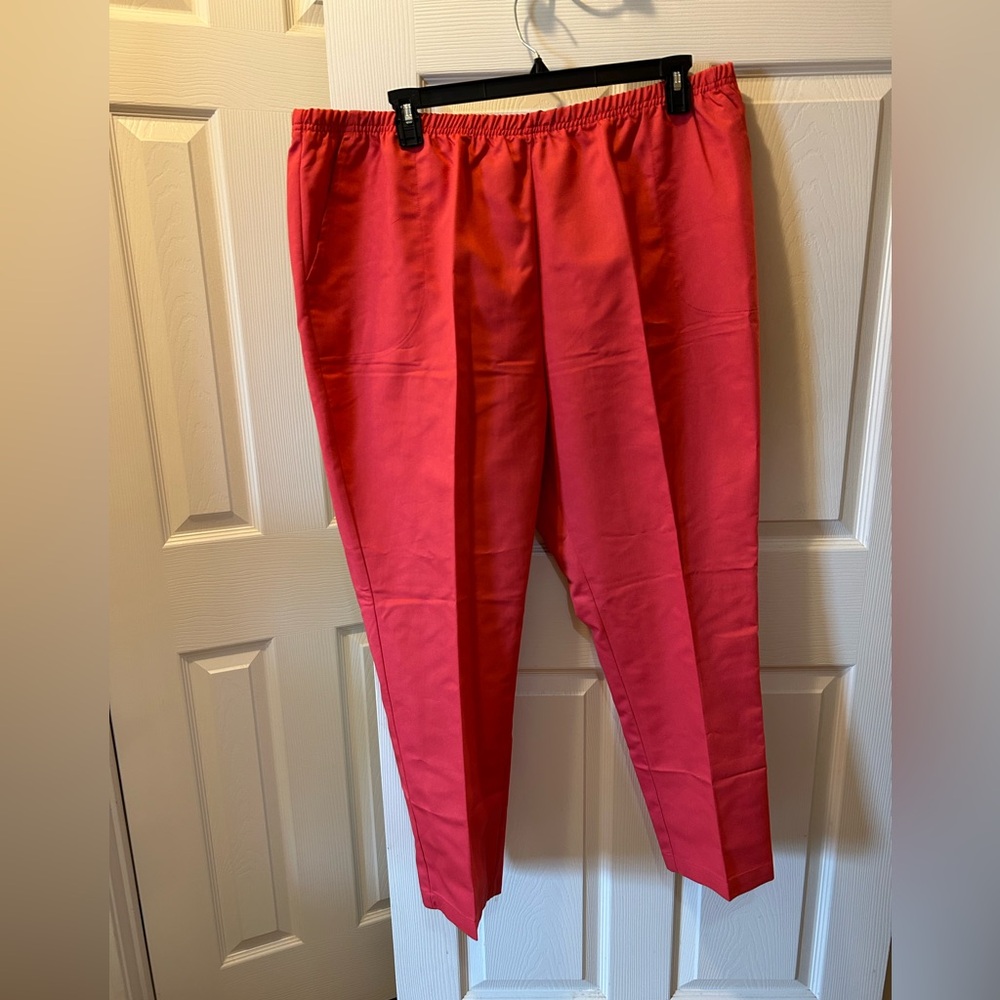 Blair P2XL Women's Coral Elastic Waist Pants NWOT